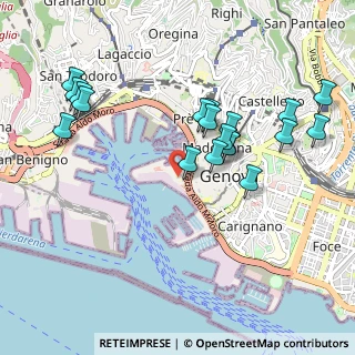 Mappa Vico Cimella, 16128 Genova GE, Italia (1.02158)