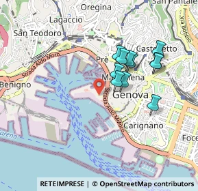 Mappa Via del Molo, 16121 Genova GE, Italia (0.77455)