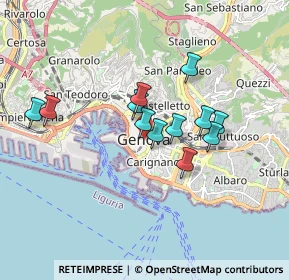 Mappa Centro, 16100 Genova GE, Italia (1.40667)