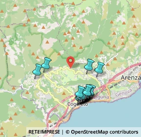 Mappa Via dei Corbezzoli, 16016 Cogoleto GE, Italia (1.9335)