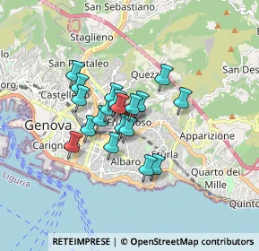 Mappa Via Giovanni Torti, 16100 Genova GE, Italia (1.16211)