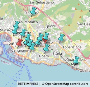 Mappa Via Giovanni Torti, 16100 Genova GE, Italia (1.75)