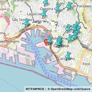 Mappa Vico Ferrari, 16128 Genova GE, Italia (1.20294)