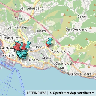 Mappa Via Borgoratti, 16132 Genova GE, Italia (2.55842)