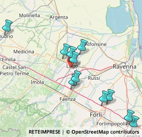 Mappa Via Achille Grandi, 48022 Lugo RA, Italia (16.85636)