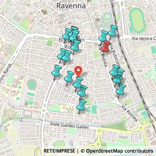 Mappa Via Colombo Lolli, 48121 Ravenna RA, Italia (0.4415)