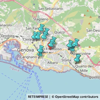 Mappa Via Giovanni Torti, 16146 Genova GE, Italia (1.456)