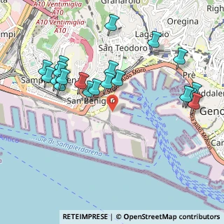 Mappa Ponte Caracciolo, 16126 Genova GE, Italia (1.1045)