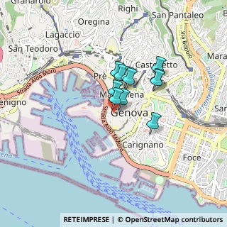 Mappa Via dei Giustiniani, 16128 Genova GE, Italia (0.55273)