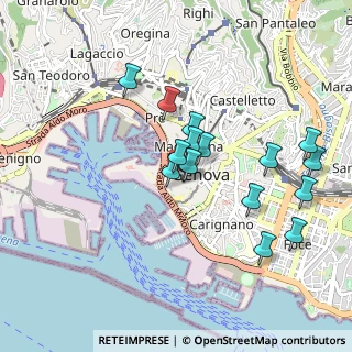 Mappa Via Chiabrera, 16123 Genova GE, Italia (0.83938)