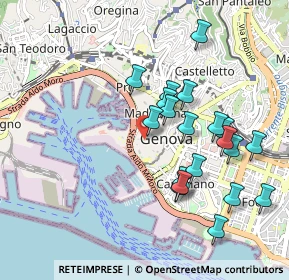 Mappa Via Chiabrera, 16123 Genova GE, Italia (0.9455)