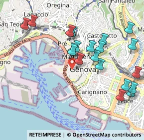 Mappa Via Chiabrera, 16123 Genova GE, Italia (1.0705)