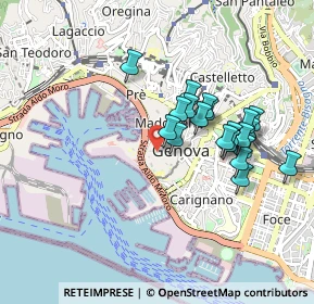Mappa Via dei Giustiniani, 16123 Genova GE, Italia (0.8005)