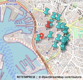 Mappa Via Chiabrera, 16123 Genova GE, Italia (0.4545)