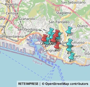 Mappa Via dei Giustiniani, 16123 Genova GE, Italia (1.11286)