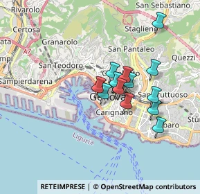 Mappa Via Chiabrera, 16123 Genova GE, Italia (1.258)