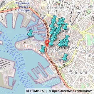 Mappa Via della Mercanzia, 16128 Genova GE, Italia (0.3555)