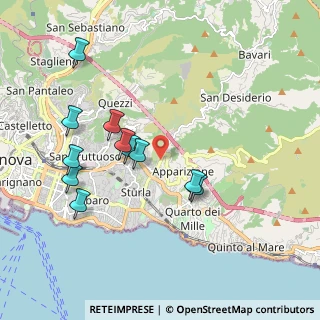Mappa Via Posalunga, 16132 Genova GE, Italia (1.94636)
