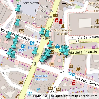 Mappa Via Sofia Lomellini, 16121 Genova GE, Italia (0.03182)