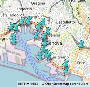 Mappa Via San Giorgio, 16123 Genova GE (0.9665)