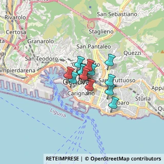 Mappa Via V Dicembre, 16121 Genova GE, Italia (0.78786)