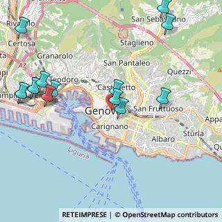 Mappa Via Casaccie, 16121 Genova GE, Italia (2.62333)