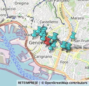 Mappa Via Casaccie, 16121 Genova GE, Italia (0.4945)