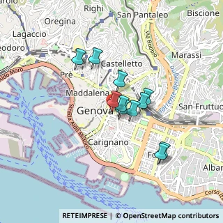 Mappa Via Casaccie, 16121 Genova GE, Italia (0.64636)