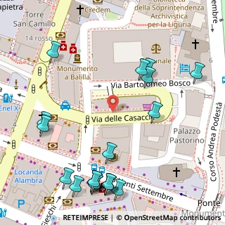 Mappa Via Casaccie, 16121 Genova GE, Italia (0.089)