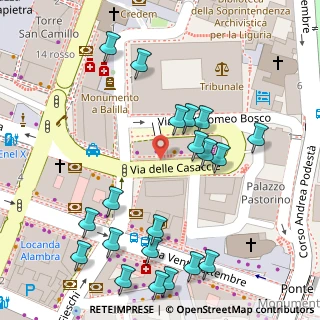 Mappa Via delle Casaccie, 16121 Genova GE, Italia (0.079)