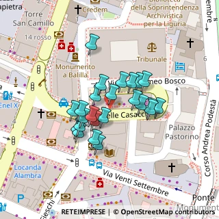 Mappa Via Casaccie, 16121 Genova GE, Italia (0.04125)