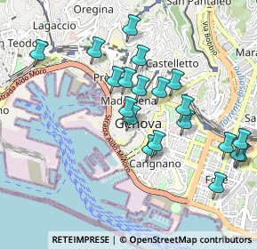 Mappa Via di Canneto Il Lungo, 16123 Genova GE, Italia (0.955)