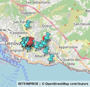 Mappa Via Antonio De Toni, 16132 Genova GE, Italia (1.4965)