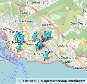 Mappa Via Antonio De Toni, 16132 Genova GE, Italia (1.40231)