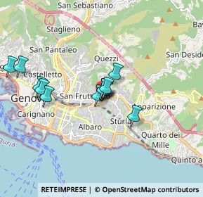 Mappa Via Antonio De Toni, 16132 Genova GE, Italia (1.46417)