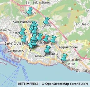 Mappa Via Antonio De Toni, 16132 Genova GE, Italia (1.376)