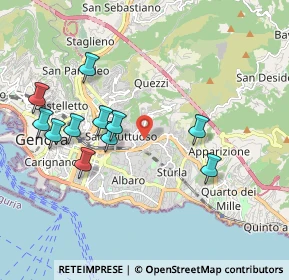 Mappa Via Antonio De Toni, 16132 Genova GE, Italia (1.97909)