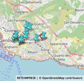 Mappa Via Angelo Scribanti, 16131 Genova GE, Italia (1.88462)
