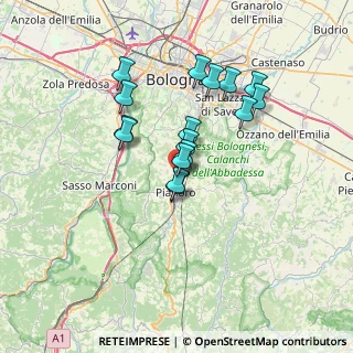 Mappa Via Garganelli, 40065 Pianoro BO, Italia (5.82938)
