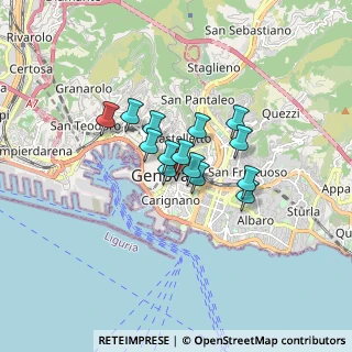 Mappa Via Bartolomeo Bosco, 16121 Genova GE, Italia (1.06214)