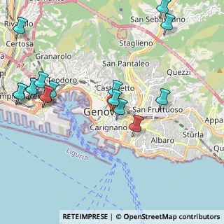 Mappa Via Bartolomeo Bosco, 16121 Genova GE, Italia (2.57125)