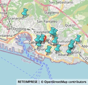 Mappa Via S. Vincenzo, 16121 Genova GE, Italia (1.55308)