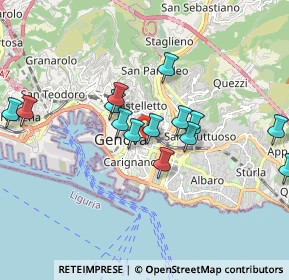 Mappa Via S. Vincenzo, 16121 Genova GE, Italia (1.73429)