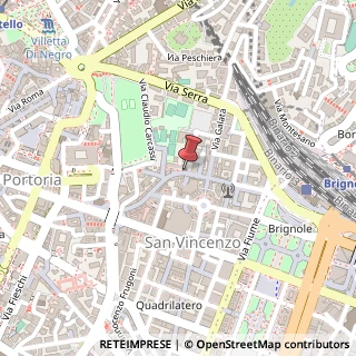 Mappa Via San Vincenzo, 91R, 16121 Genova, Genova (Liguria)