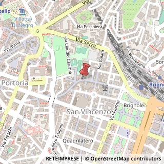Mappa Via San Vincenzo, 99, 16121 Genova, Genova (Liguria)