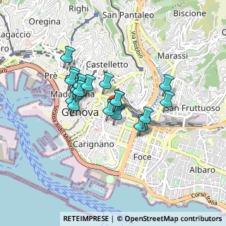 Mappa Via S. Vincenzo, 16121 Genova GE, Italia (0.6715)
