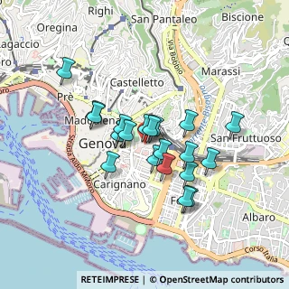 Mappa Via S. Vincenzo, 16121 Genova GE, Italia (0.69)