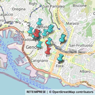 Mappa Via S. Vincenzo, 16121 Genova GE, Italia (0.6615)