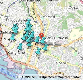 Mappa P.za Manzoni, 16142 Genova GE, Italia (0.8625)