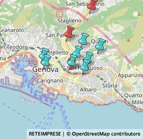 Mappa P.za Manzoni, 16142 Genova GE, Italia (1.52455)